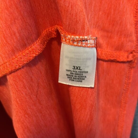 Two BCG Mens Turbo Textured  Moisture Wicking T-Shirts coral and blue 3XL - Picture 3 of 7